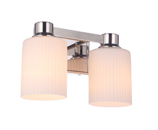 Bretton 2 Light 12.38" Vanity in Polished Nickel