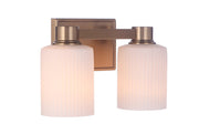 Bretton 2 Light 12.38" Vanity in Satin Brass