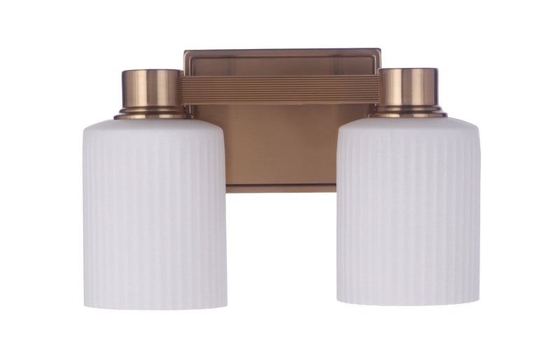 Bretton 2 Light 12.38" Vanity in Satin Brass