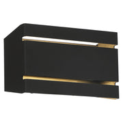 La Vida Horizontal LED Outdoor Wall Sconce in Black