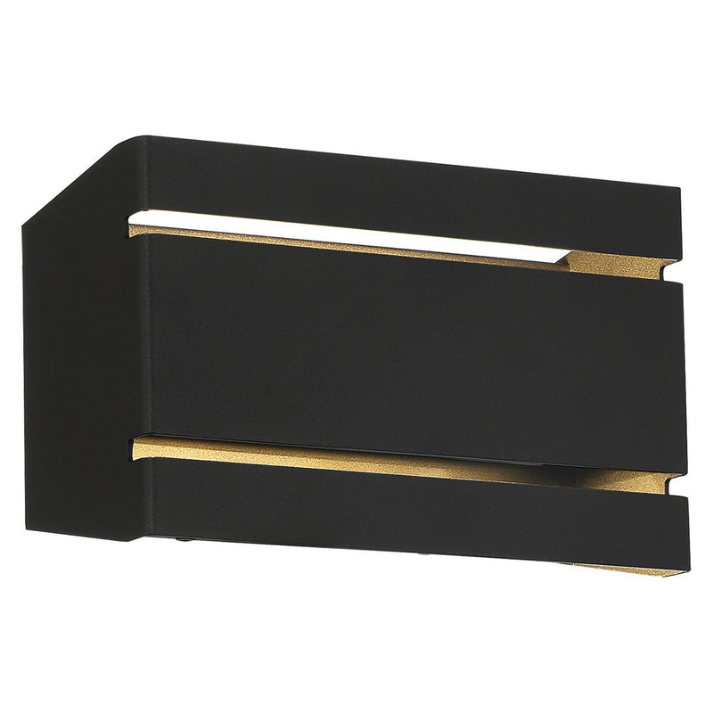 La Vida Horizontal LED Outdoor Wall Sconce in Black