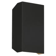 Amora Tall LED Outdoor Wall Sconce in Black