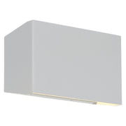 Amora Wide LED Outdoor Wall Sconce in Satin