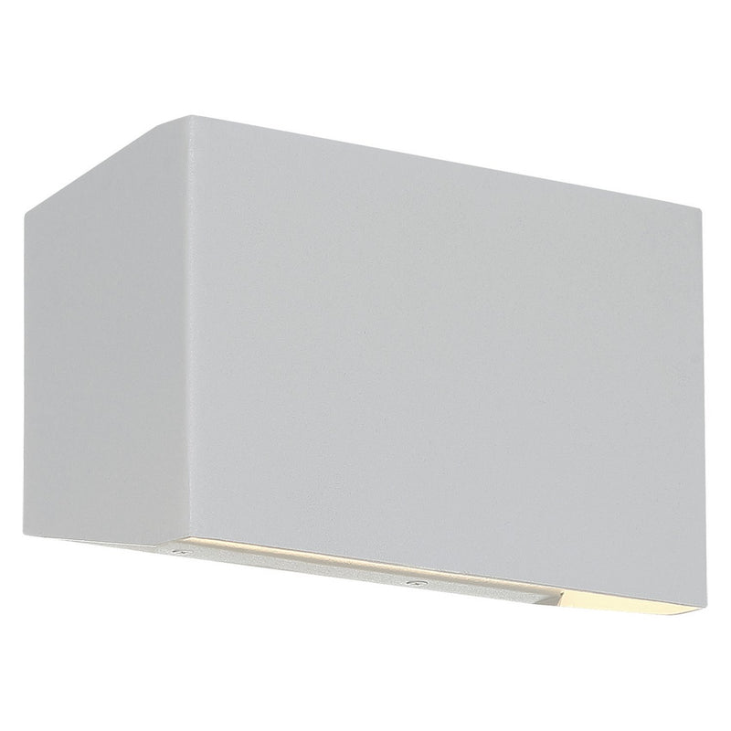 Amora Wide LED Outdoor Wall Sconce in Satin