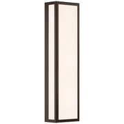 Geo 26" LED Outdoor Wall Sconce in Bronze