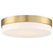 Roma 11" LED Flush Mount in Antique Brushed Brass