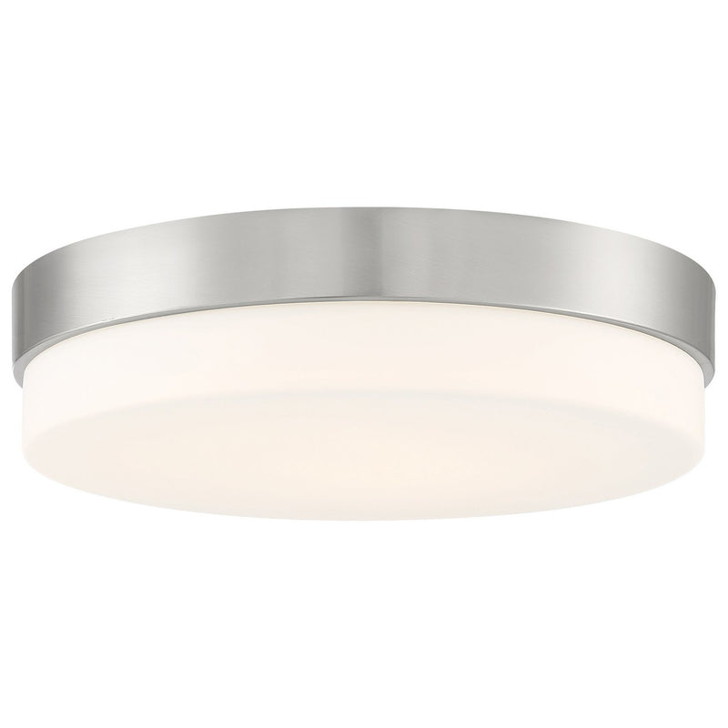 Roma 11" LED Flush Mount in Brushed Steel