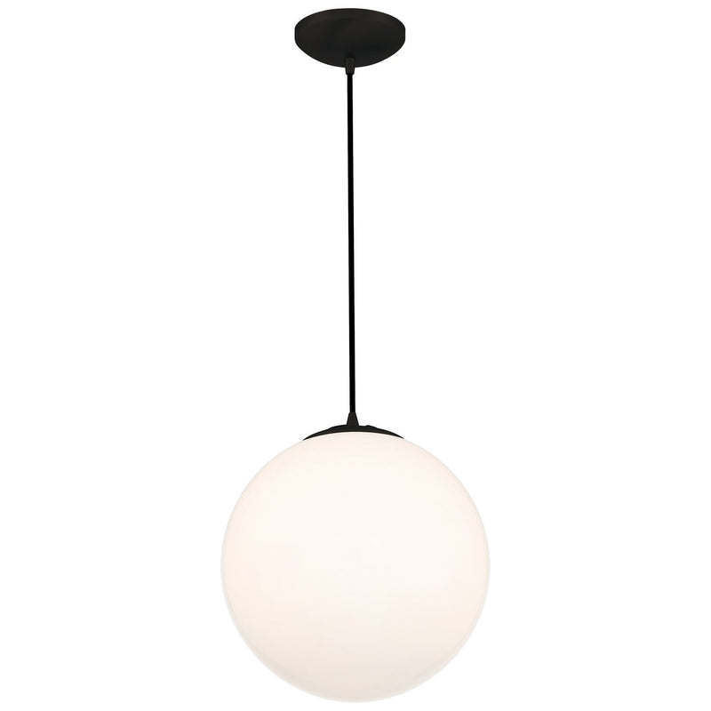 Pearl Large Pendant in Matte Black