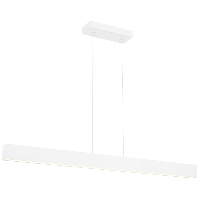 Form LED Linear Pendant in Matte White