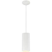 Pilson Mid-Length Pendant in Matte White