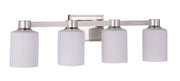 Bretton 4 Light 28.13" Vanity in Polished Nickel