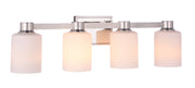 Bretton 4 Light 28.13" Vanity in Polished Nickel