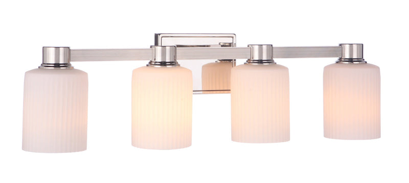 Bretton 4 Light 28.13" Vanity in Polished Nickel