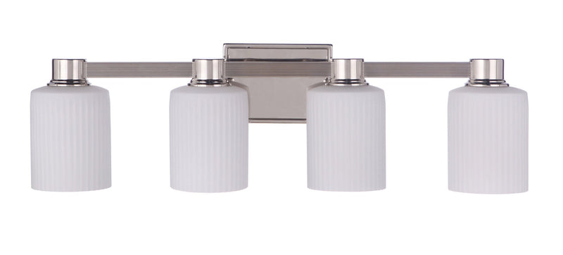 Bretton 4 Light 28.13" Vanity in Polished Nickel