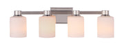 Bretton 4 Light 28.13" Vanity in Polished Nickel