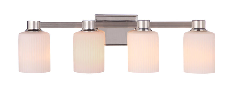 Bretton 4 Light 28.13" Vanity in Polished Nickel
