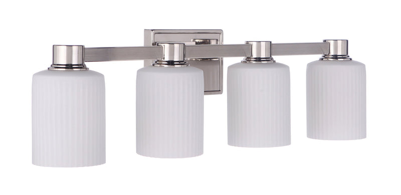 Bretton 4 Light 28.13" Vanity in Polished Nickel