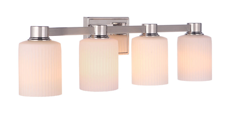 Bretton 4 Light 28.13" Vanity in Polished Nickel
