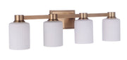 Bretton 4 Light 28.13" Vanity in Satin Brass
