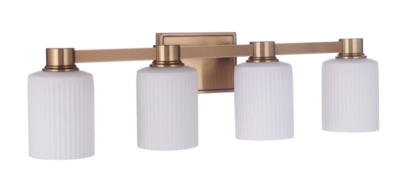 Bretton 4 Light 28.13" Vanity in Satin Brass