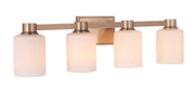 Bretton 4 Light 28.13" Vanity in Satin Brass