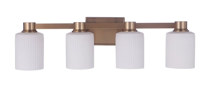Bretton 4 Light 28.13" Vanity in Satin Brass