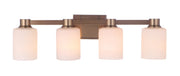 Bretton 4 Light 28.13" Vanity in Satin Brass