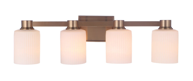 Bretton 4 Light 28.13" Vanity in Satin Brass