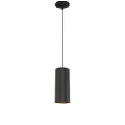 Pilson XL Tall Pendant in Matte Black