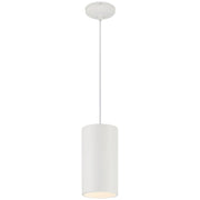 Pilson XL Tall Pendant in Matte White