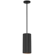 Pilson XL Tall Pendant in Matte Black