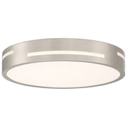 Harmony LED Flush Mount in Brushed Steel