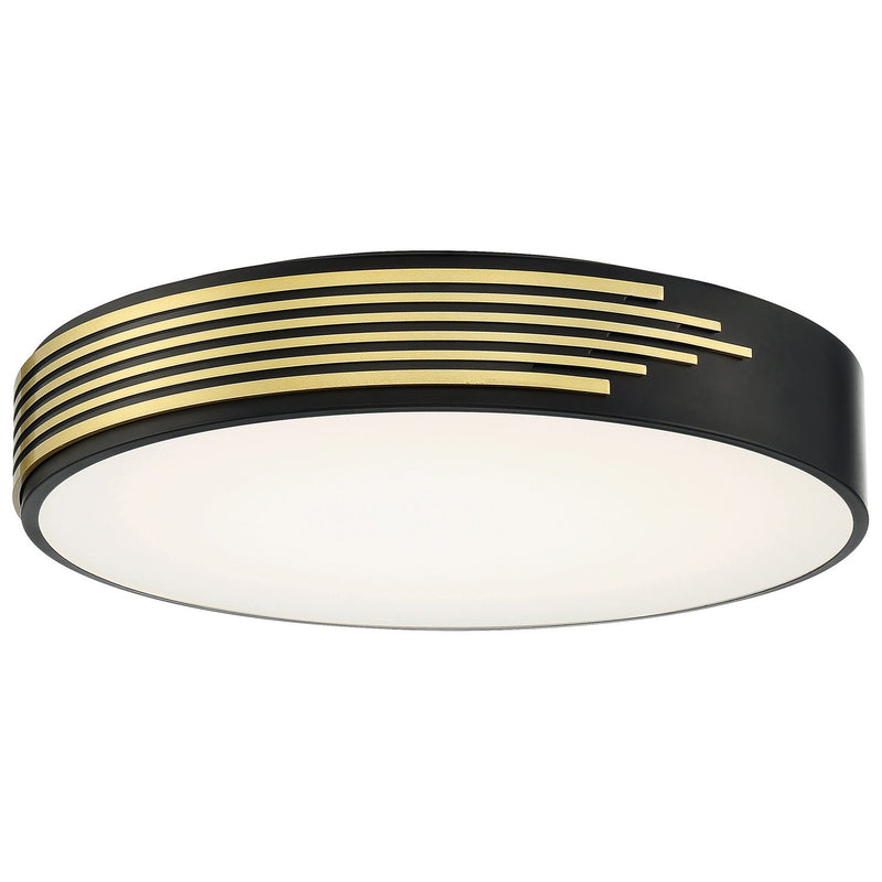 Maestro Medium LED Flush Mount in Black