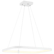 Ravello Square LED Pendant in Matte White