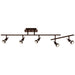 Viper 5-Light Dimmable LED Semi-Flush with Articulating Arm in Bronze Finish