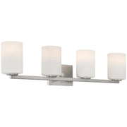 Sienna 4-Light Bath Vanity Light in Brushed Steel