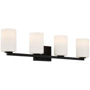 Sienna 4-Light Bath Vanity Light in Matte Black