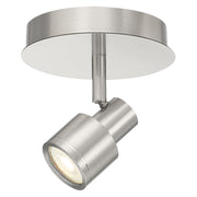 Lincoln Adjustable LED Semi-Flush Mount in Brushed Steel