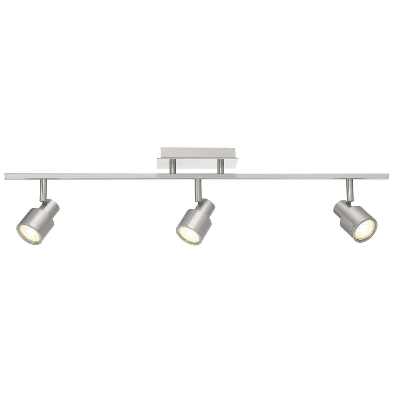 Lincoln 3-Light LED Track Light in Brushed Steel