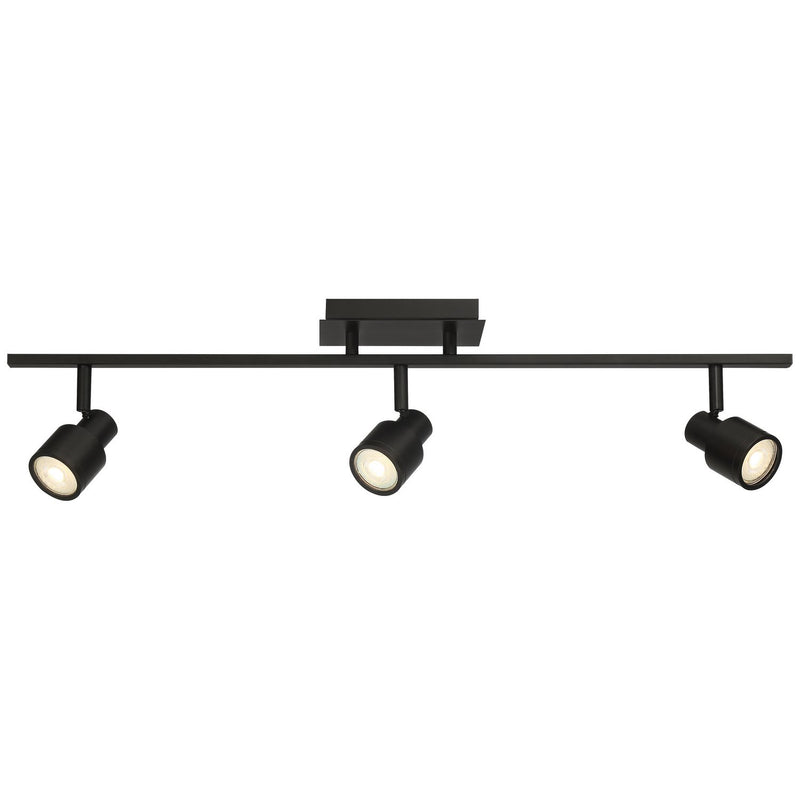 Lincoln 3-Light LED Track Light in Matte Black