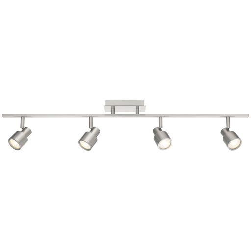 Lincoln 4-Light LED Track Light in Brushed Steel