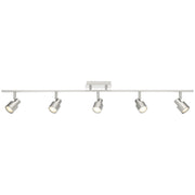 Lincoln 5-Light LED Track Light in Brushed Steel