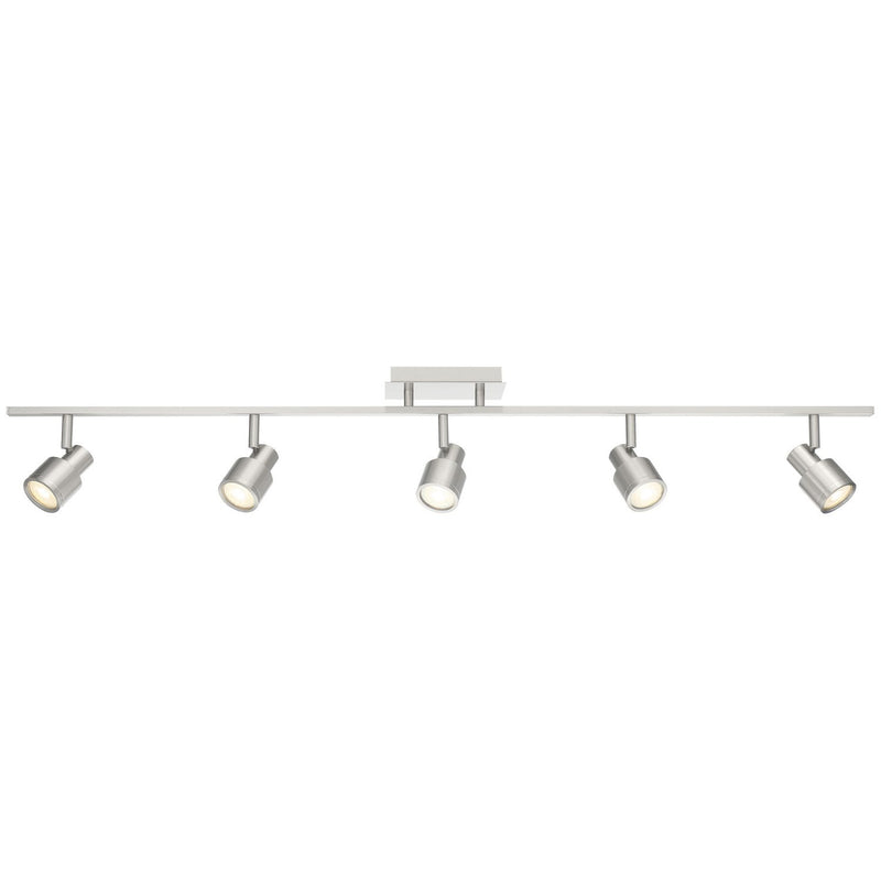 Lincoln 5-Light LED Track Light in Brushed Steel