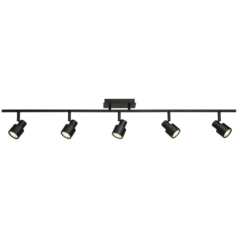 Lincoln 5-Light LED Track Light in Matte Black