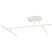 Duo 45" LED Semi-Flush Mount in Matte White