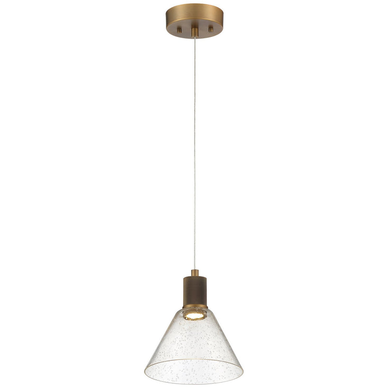 Port Nine Martini Pendant in Antique Brushed Brass