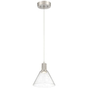 Port Nine Martini Pendant in Brushed Steel