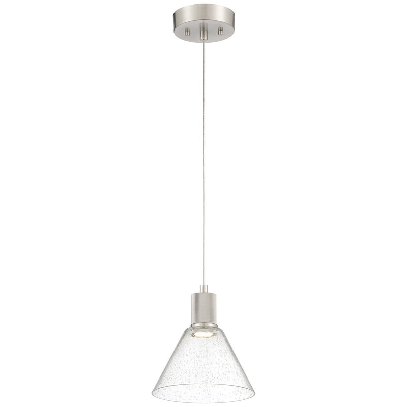 Port Nine Martini Pendant in Brushed Steel