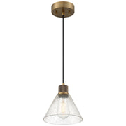 Port Nine Martini Pendant in Antique Brushed Brass