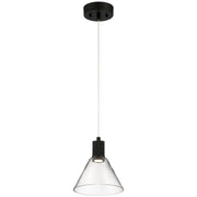 Port Nine Martini Pendant in Matte Black